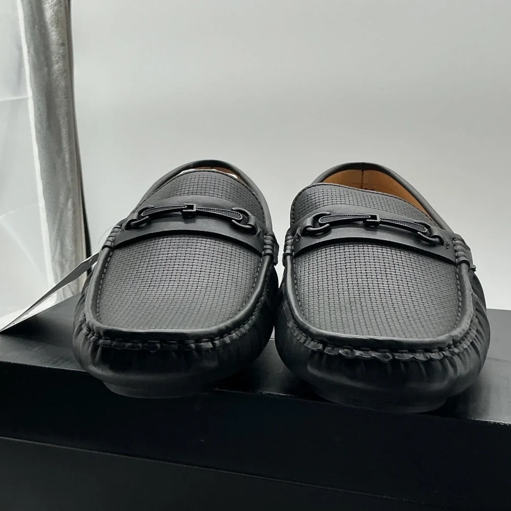 Aston Marc Mens Drive-01 Black Bit Loafer Driving Moccasins Shoes Size‎ 13 NEW